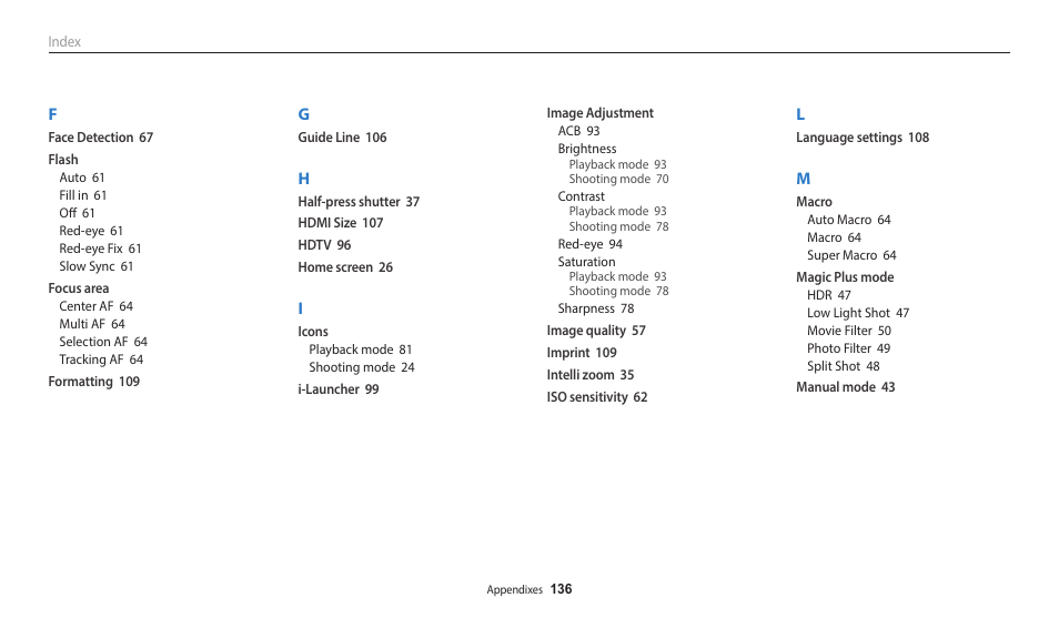 Samsung EC-WB2100BPRUS User Manual | Page 137 / 140