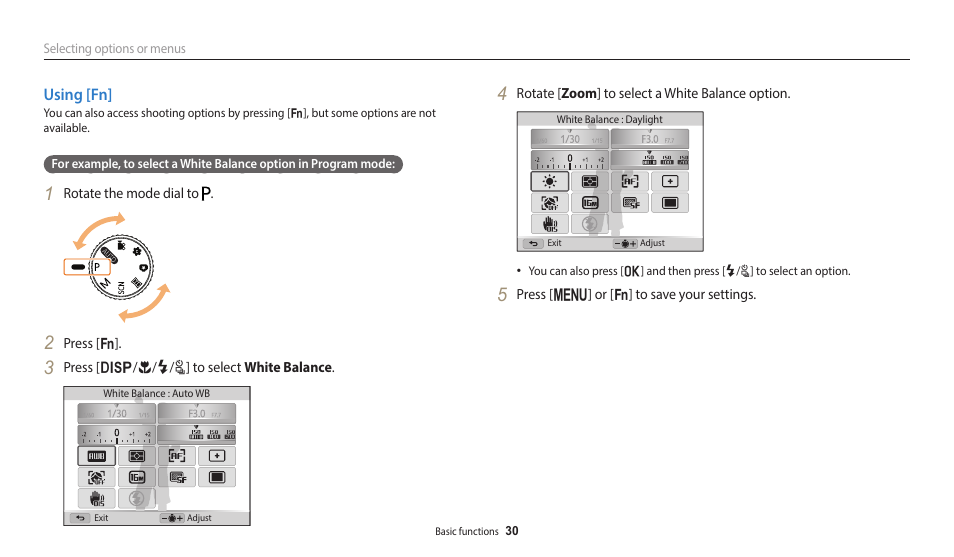 Using [fn | Samsung EC-WB2100BPRUS User Manual | Page 31 / 140