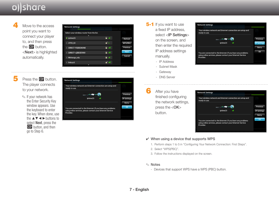 Samsung BD-EM59-ZA User Manual | Page 7 / 17