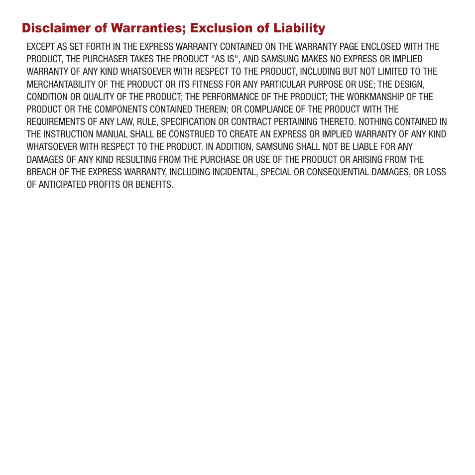 Disclaimer of warranties; exclusion of liability | Samsung SPH-M575ZKAVMU User Manual | Page 4 / 113