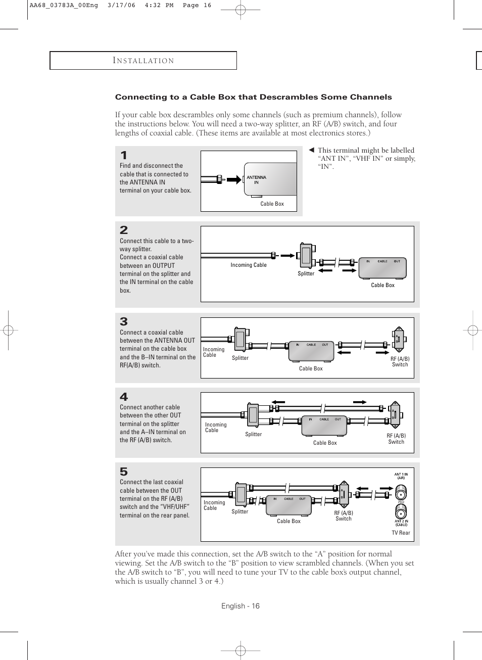 Samsung TXS2783X-XAA User Manual | Page 16 / 72