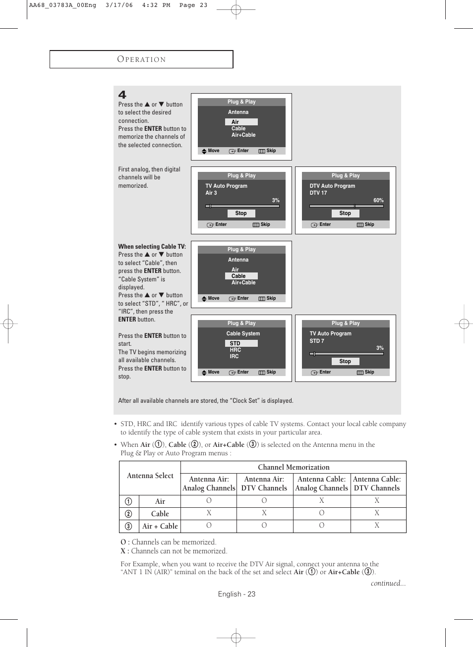 Samsung TXS2783X-XAA User Manual | Page 23 / 72