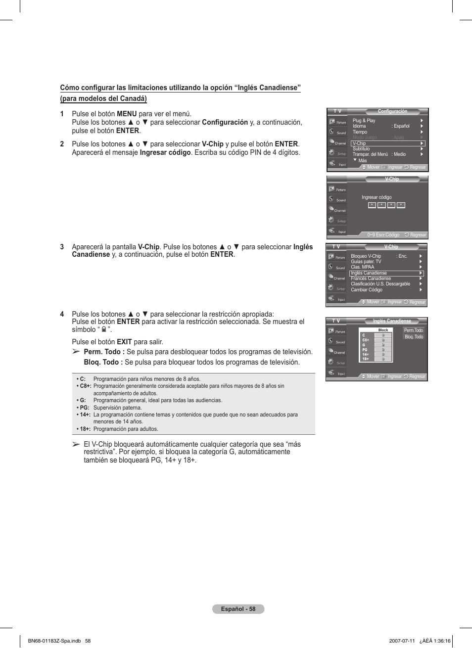 Samsung FPT5884X-XAA User Manual | Page 224 / 250