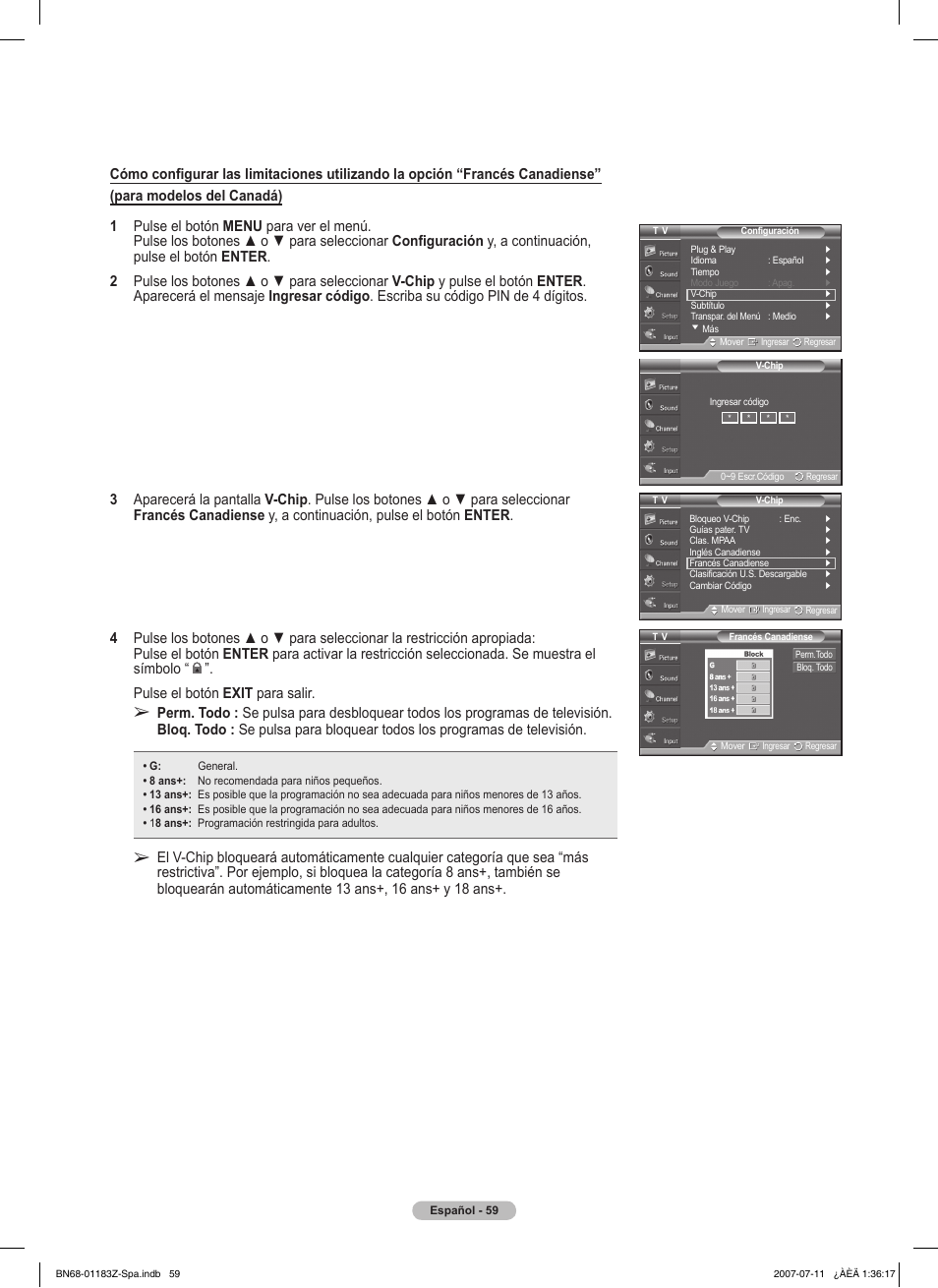 Samsung FPT5884X-XAA User Manual | Page 225 / 250