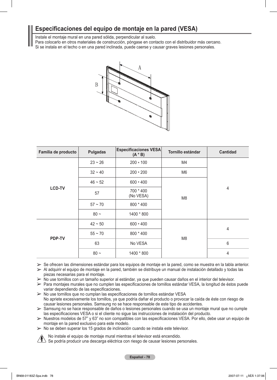 Samsung FPT5884X-XAA User Manual | Page 244 / 250