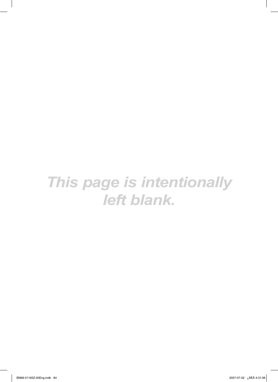 This page is intentionally left blank | Samsung FPT5884X-XAA User Manual | Page 84 / 250