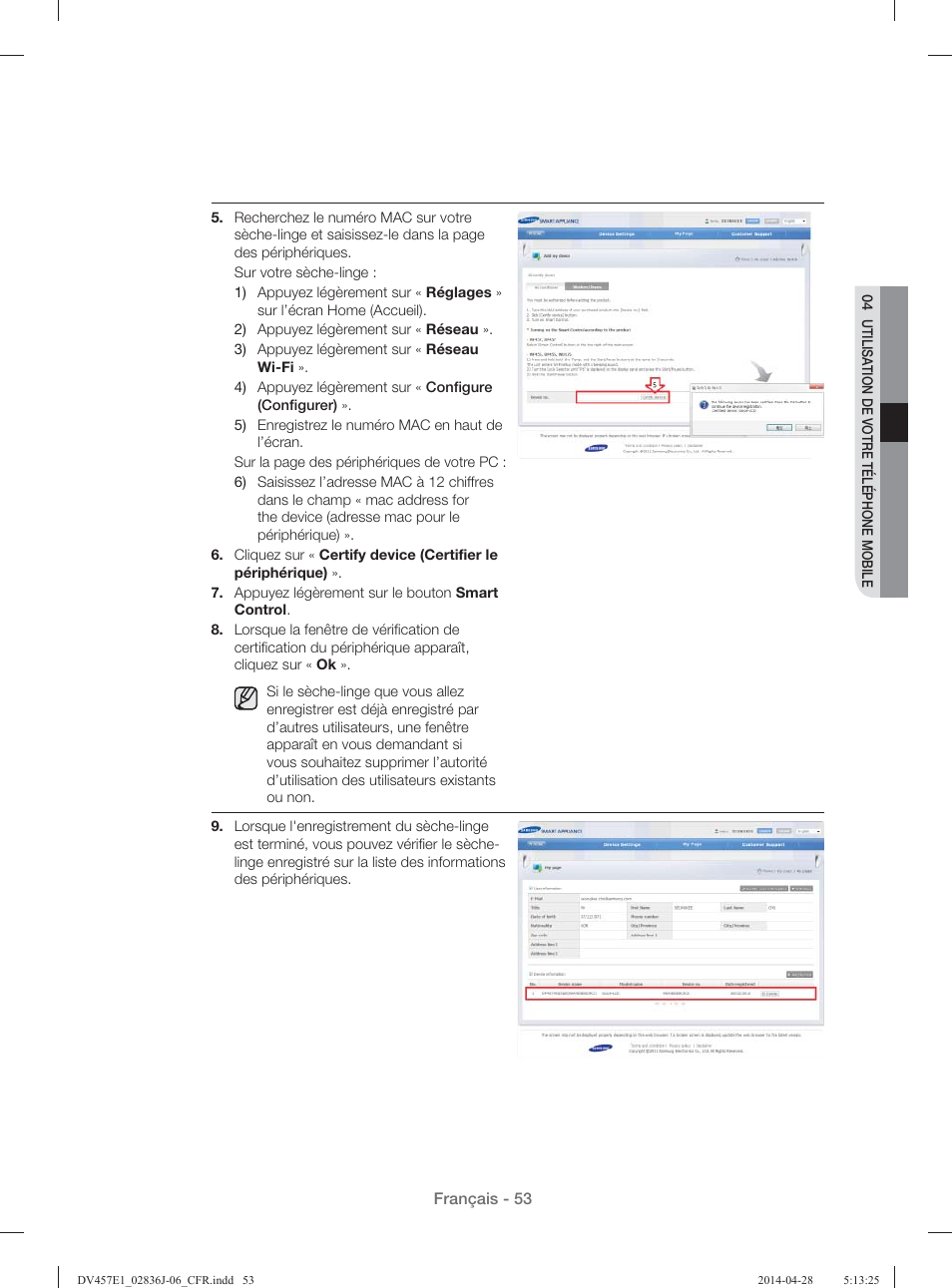 Samsung DV457E1GSGR-A1 User Manual | Page 129 / 228