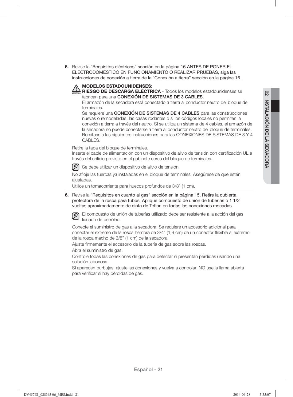Samsung DV457E1GSGR-A1 User Manual | Page 173 / 228