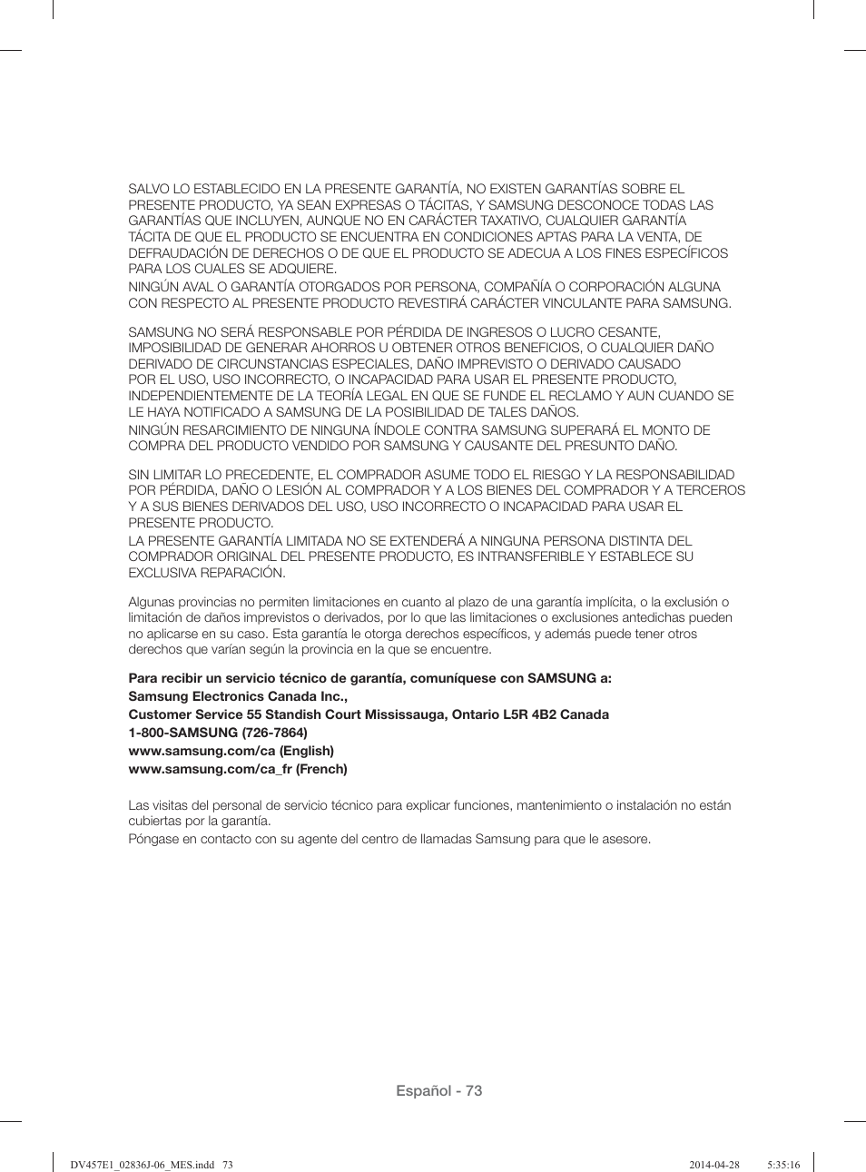 Samsung DV457E1GSGR-A1 User Manual | Page 225 / 228
