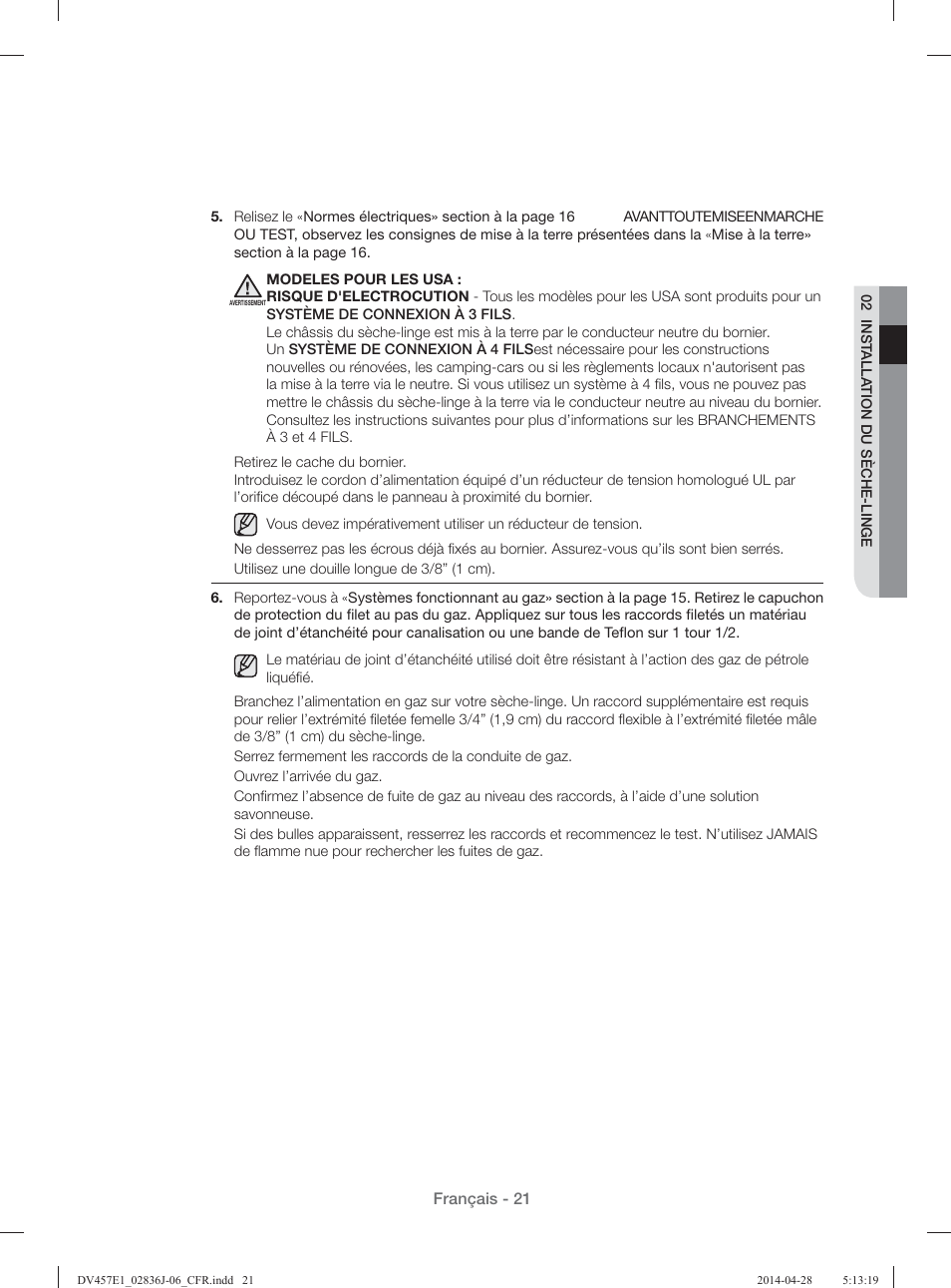 Samsung DV457E1GSGR-A1 User Manual | Page 97 / 228