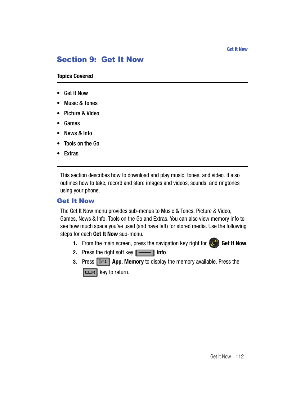 Section 9: get it now, Get it now | Samsung SCH-U700ZNAVZW User Manual | Page 115 / 180