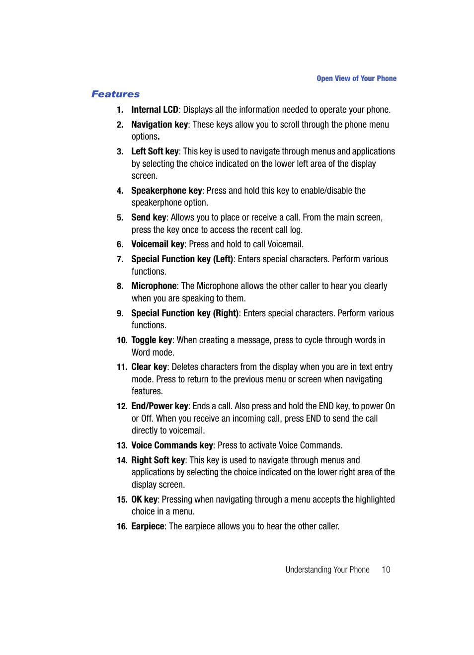 Features | Samsung SCH-U700ZNAVZW User Manual | Page 13 / 180
