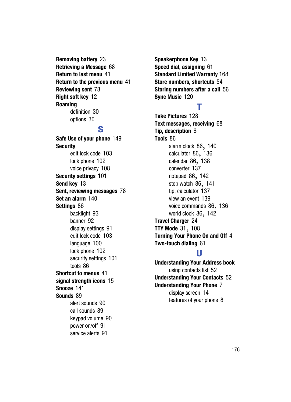 Samsung SCH-U700ZNAVZW User Manual | Page 179 / 180