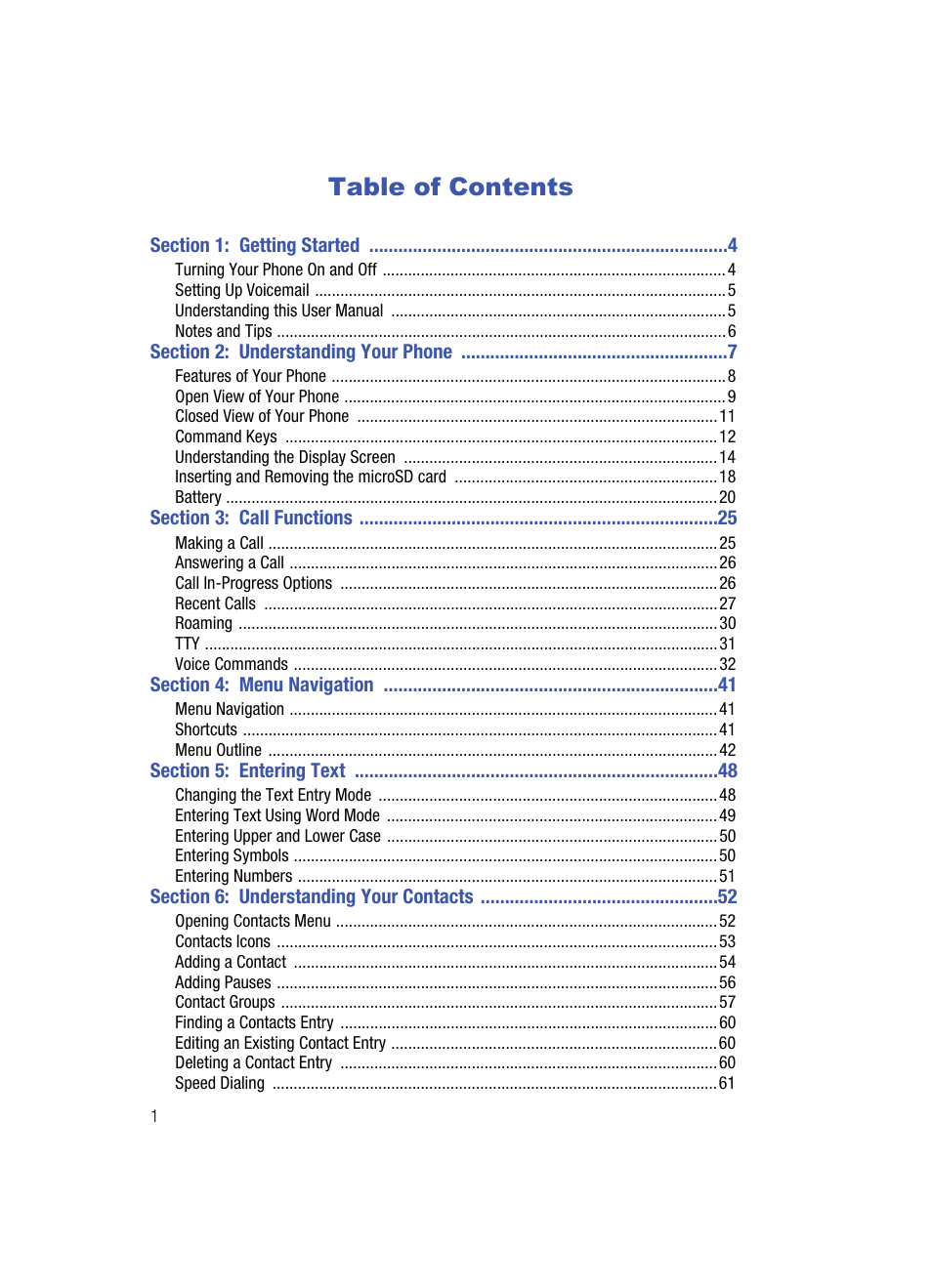 Samsung SCH-U700ZNAVZW User Manual | Page 4 / 180