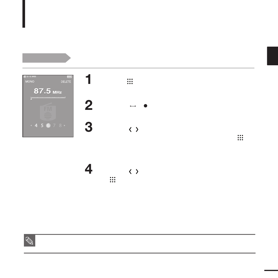 To delete presets | Samsung YP-T9JBQP-XAC User Manual | Page 51 / 81
