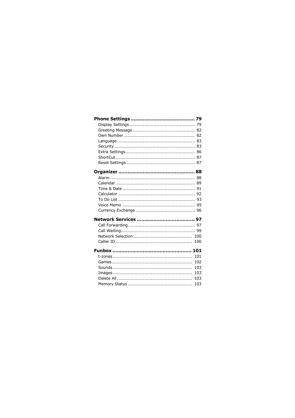 Samsung SGH-X105NBATMB User Manual | Page 7 / 159