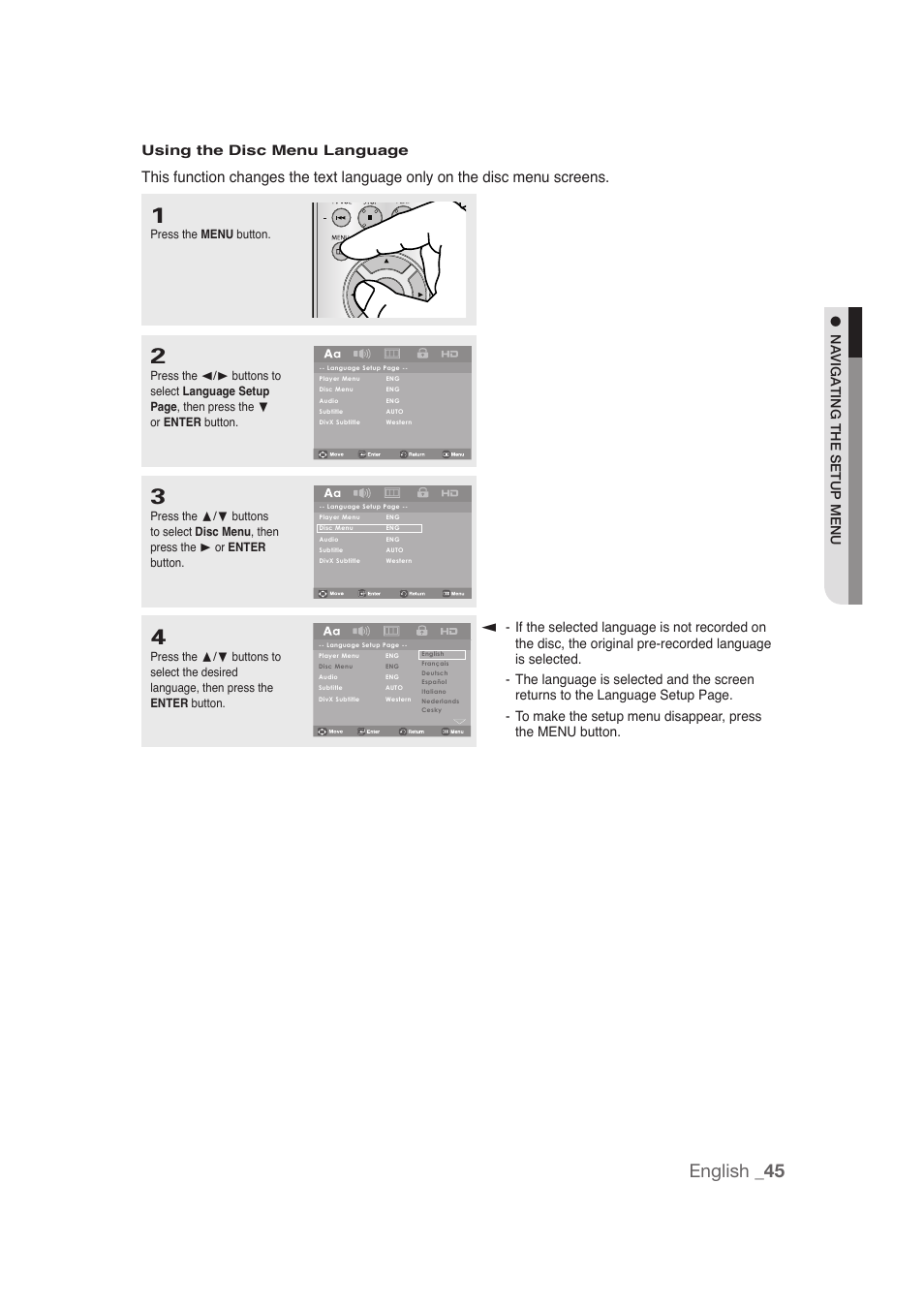 English _45 | Samsung DVD-1080P9-XAA User Manual | Page 45 / 68