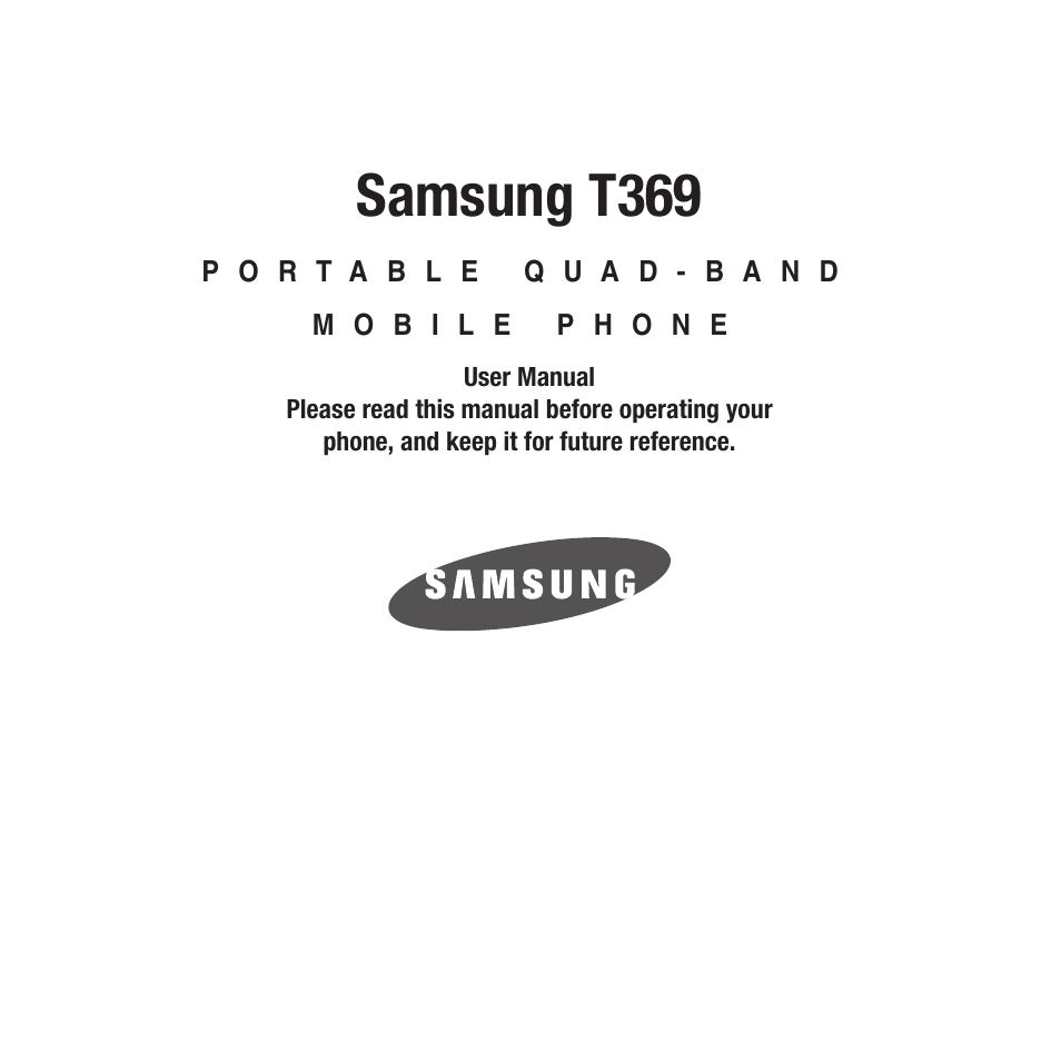 Samsung SGH-T369ZKDTMB User Manual | 153 pages