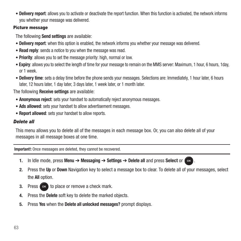 Samsung SGH-T369ZKDTMB User Manual | Page 66 / 153