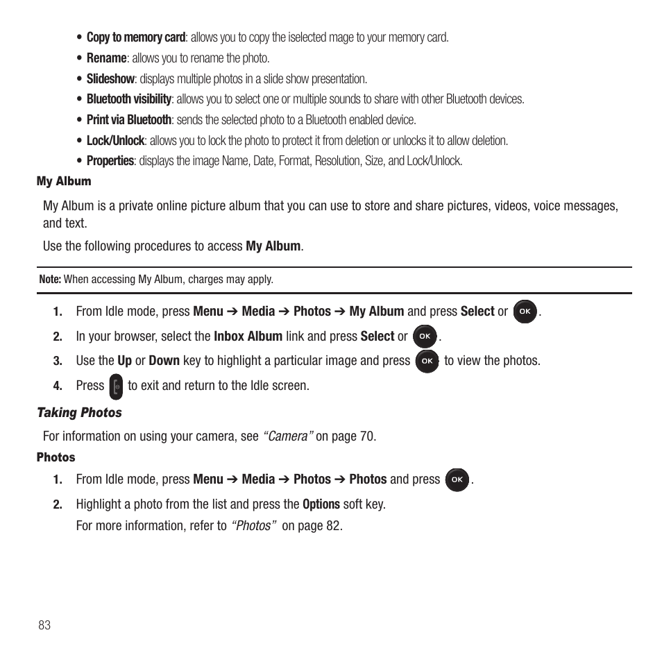 Samsung SGH-T369ZKDTMB User Manual | Page 86 / 153