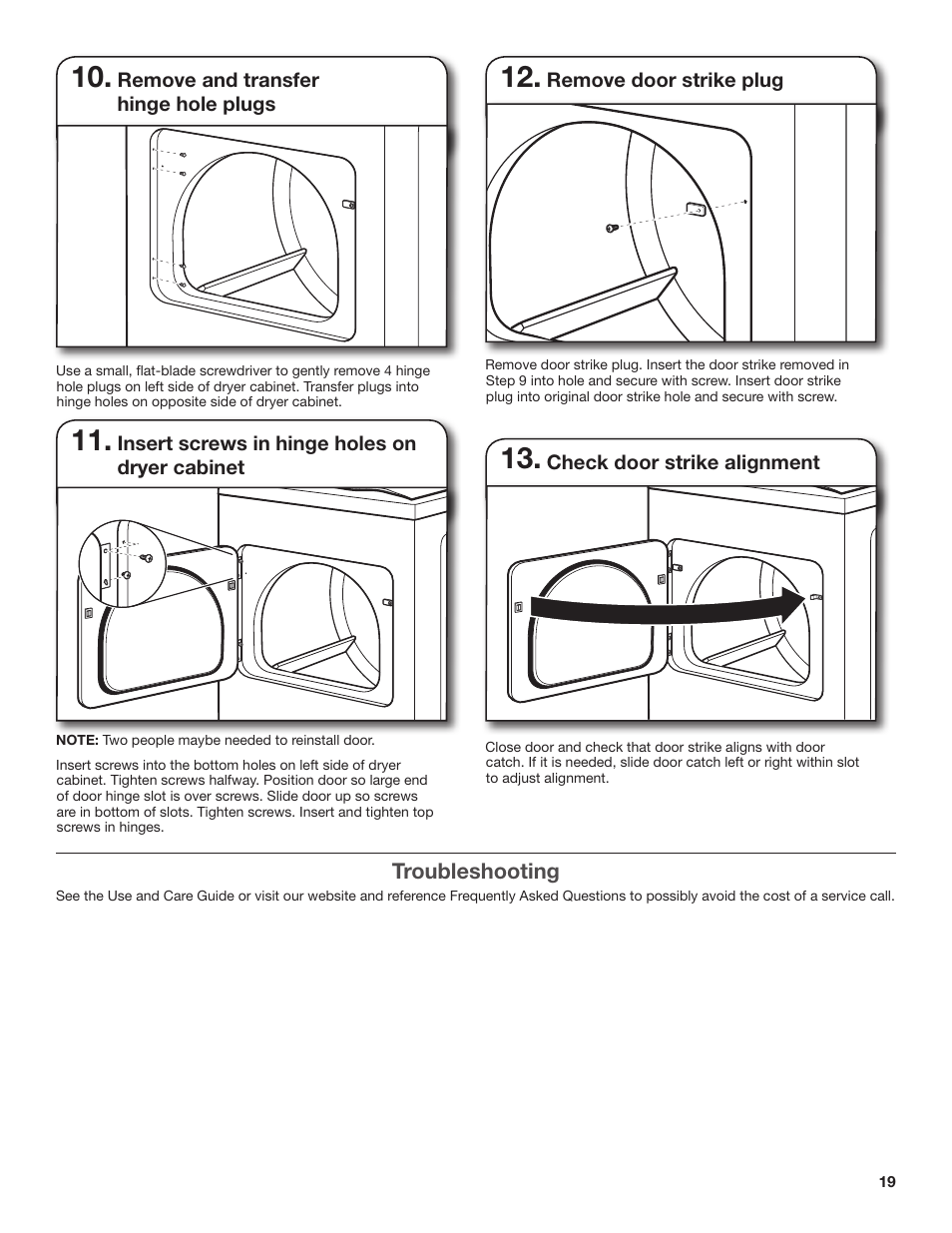 Amana W10300459A User Manual | Page 19 / 20