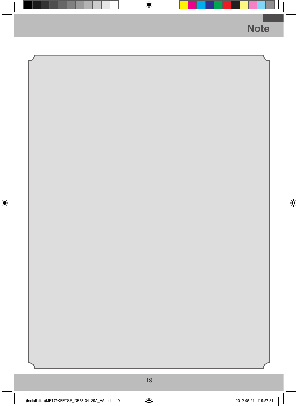 Samsung ME179KFETSR-AA User Manual | Page 19 / 20