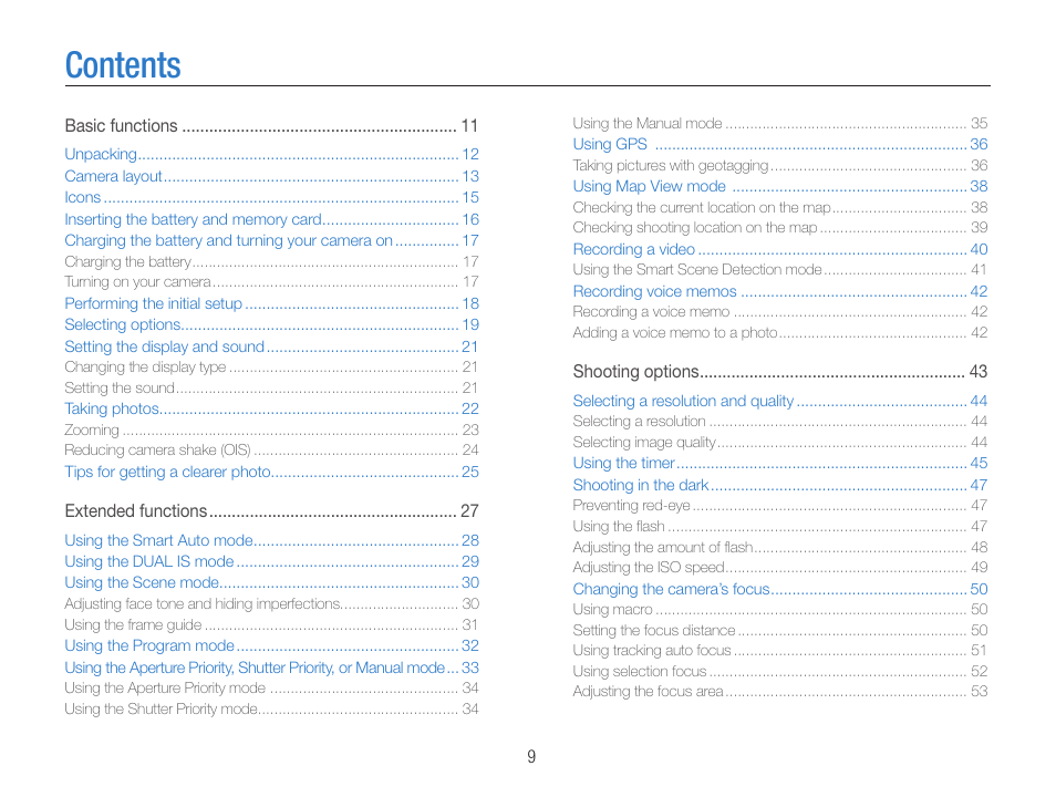 Samsung EC-HZ35WZBPBUS User Manual | Page 10 / 113