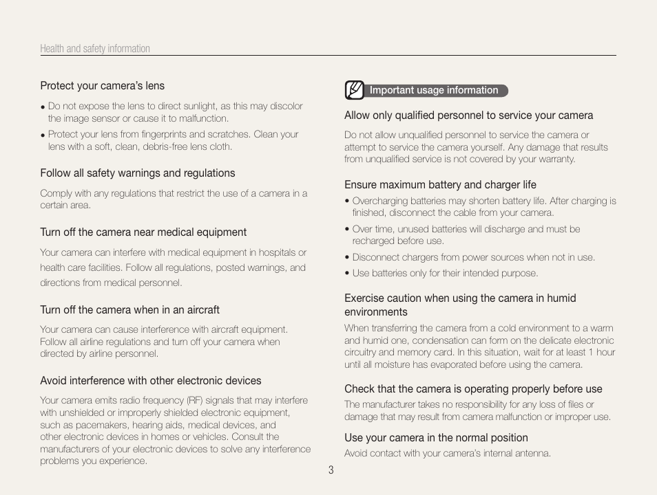 Samsung EC-HZ35WZBPBUS User Manual | Page 4 / 113