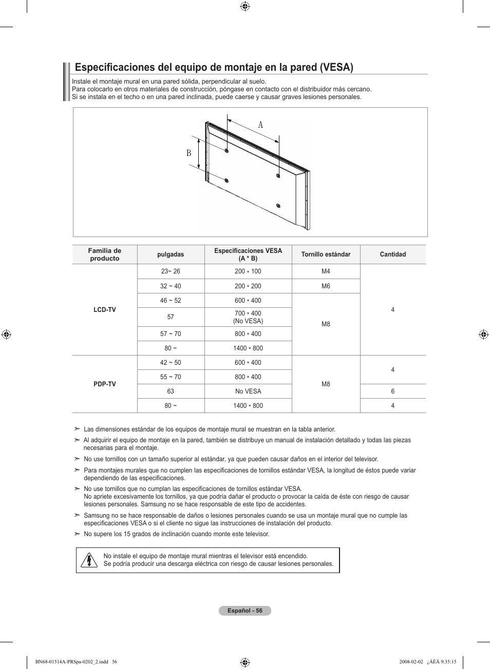 Samsung LN37A330J1DXZA User Manual | Page 122 / 129