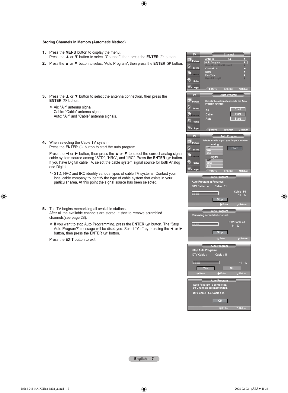 Samsung LN37A330J1DXZA User Manual | Page 19 / 129