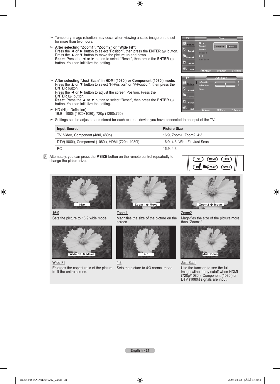 Samsung LN37A330J1DXZA User Manual | Page 23 / 129