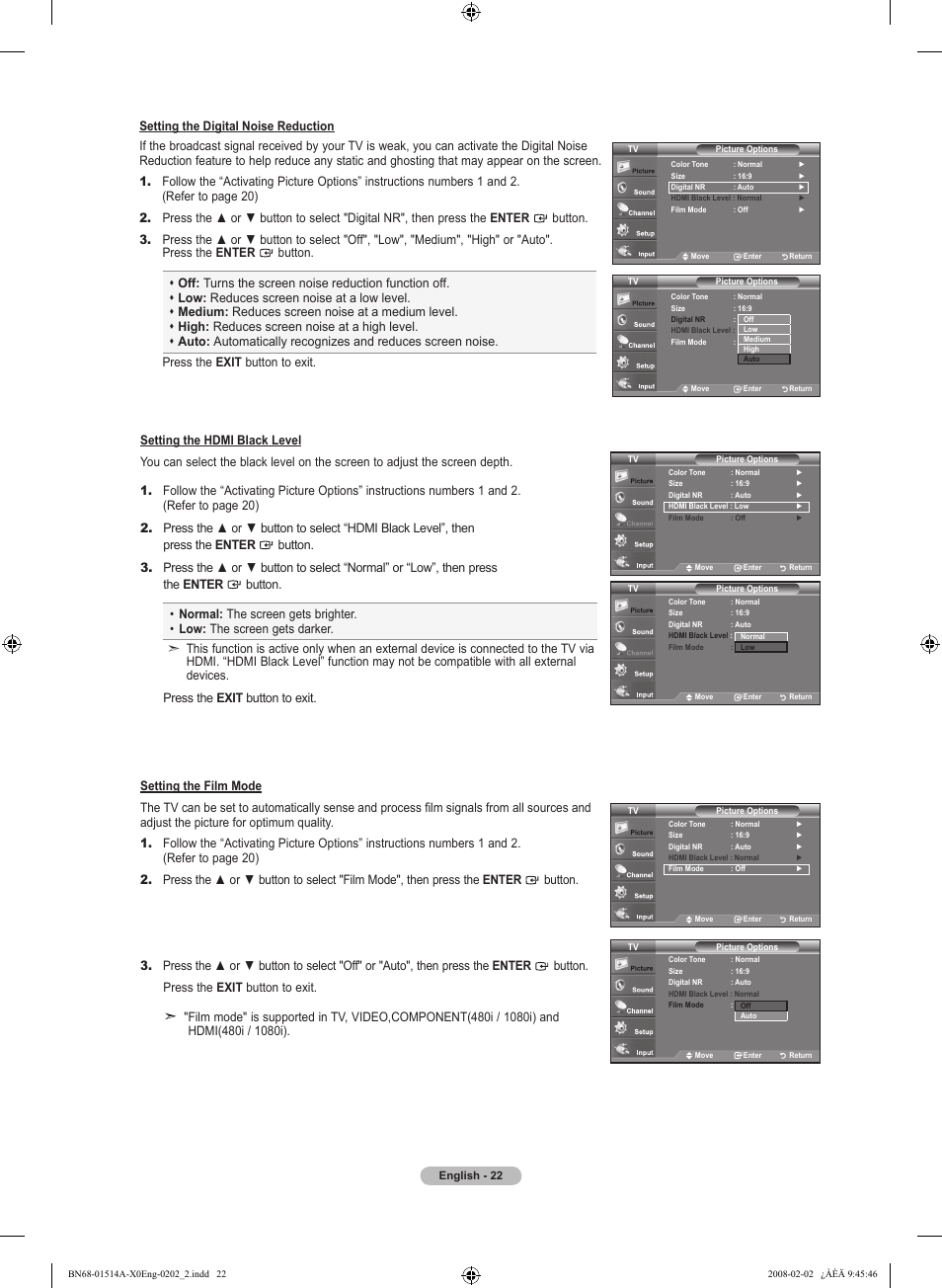 Samsung LN37A330J1DXZA User Manual | Page 24 / 129