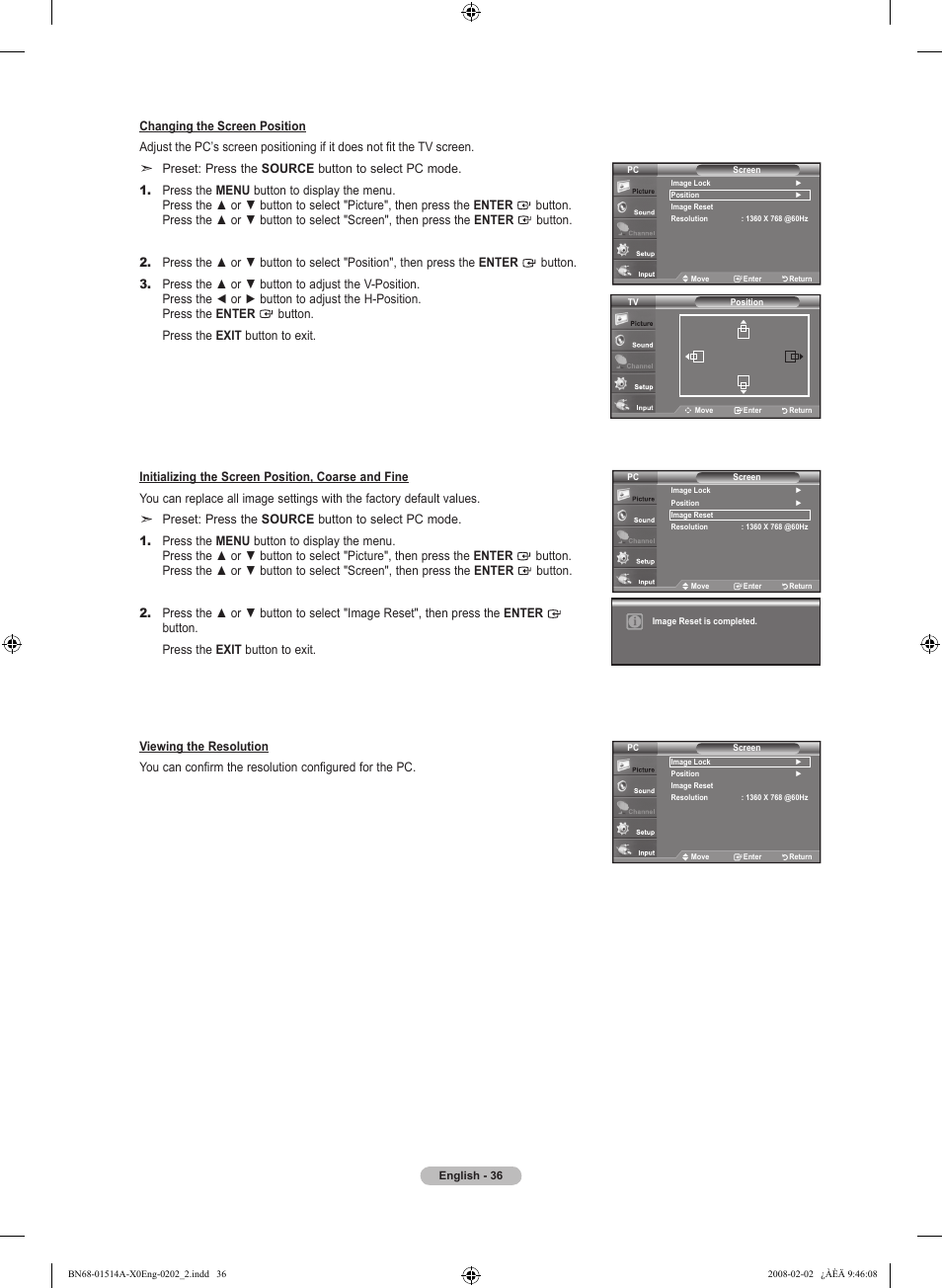 Samsung LN37A330J1DXZA User Manual | Page 38 / 129