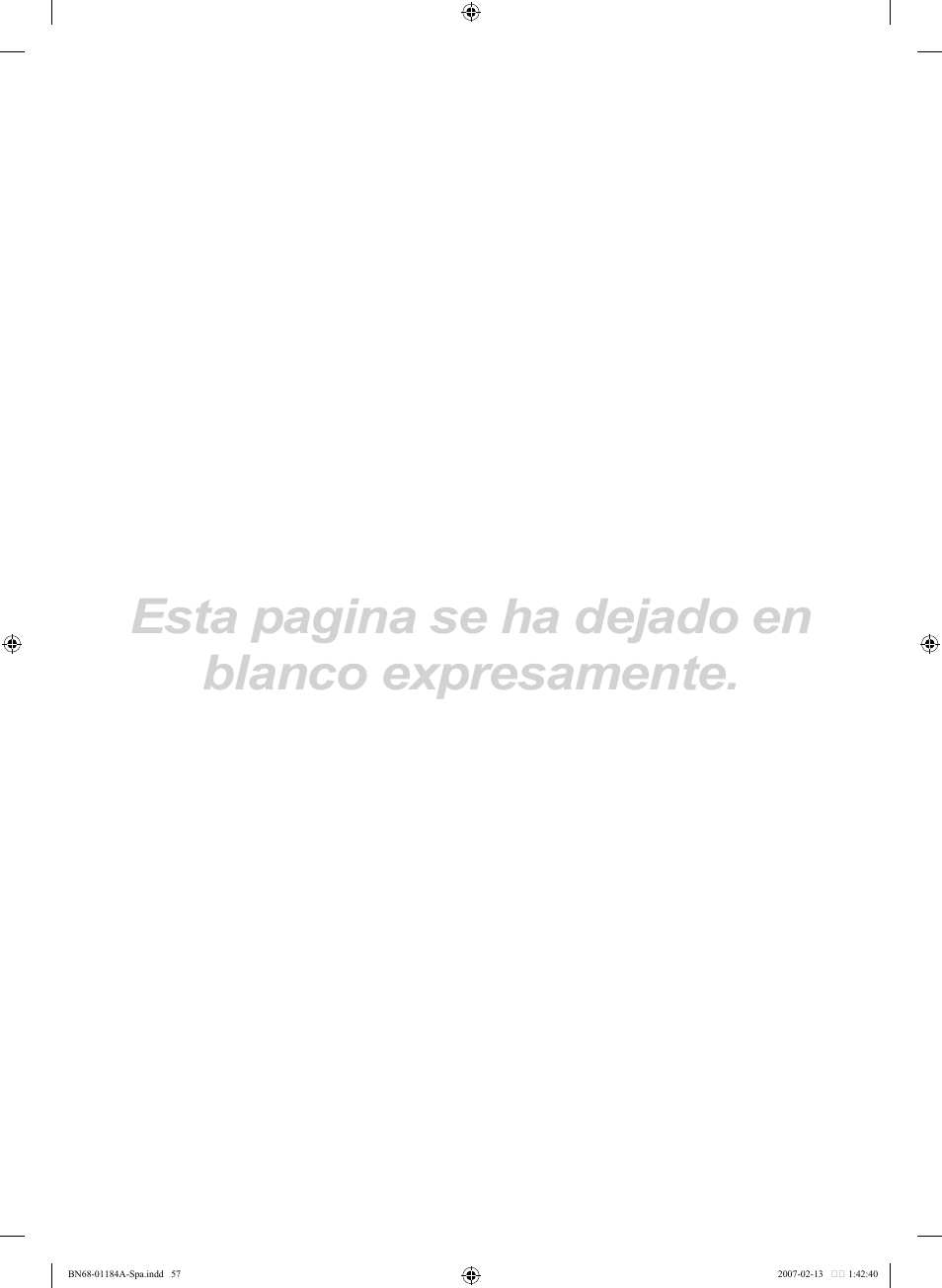 Esta pagina se ha dejado en blanco expresamente | Samsung LNT1954HX-XAA User Manual | Page 116 / 116
