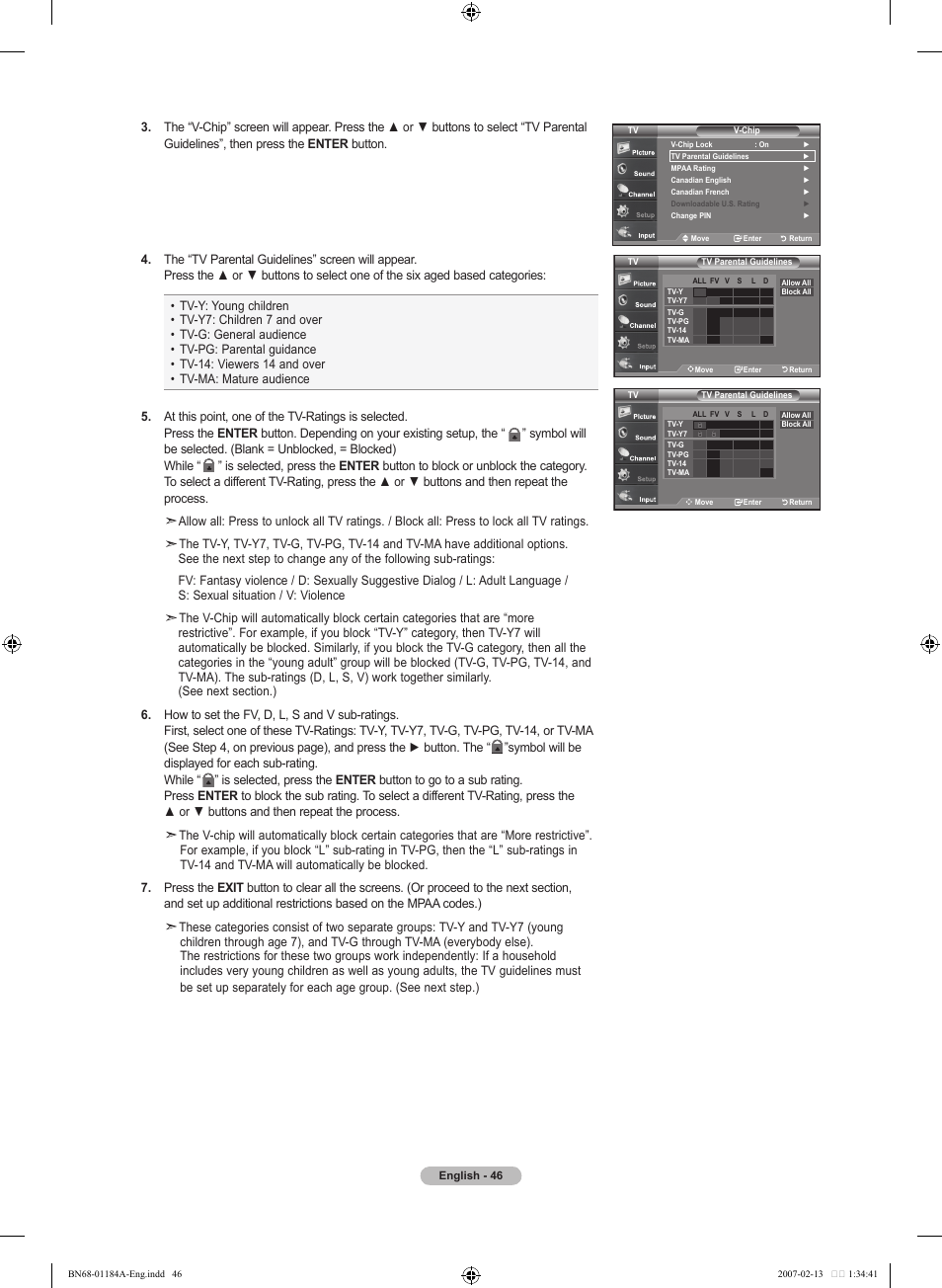 Samsung LNT1954HX-XAA User Manual | Page 48 / 116