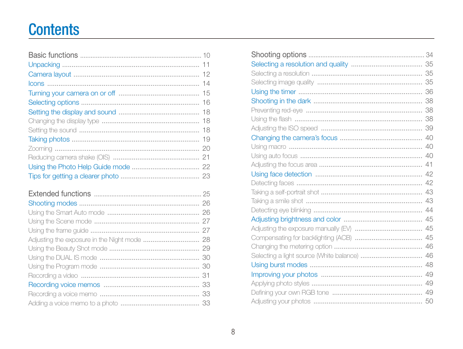 Samsung EC-SL820SBP-US User Manual | Page 9 / 95