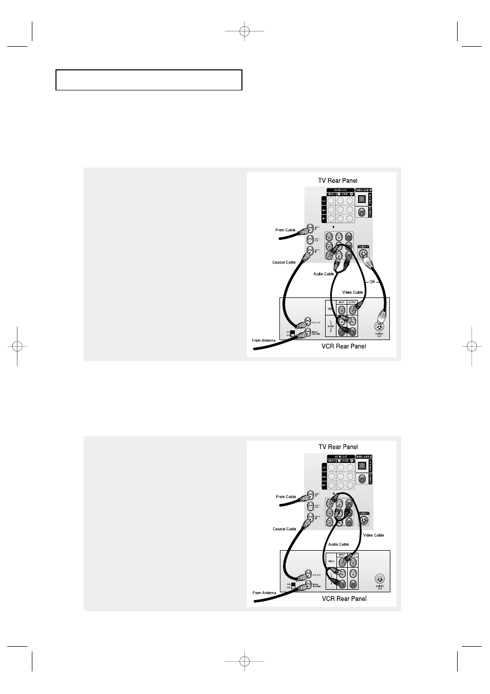 Connecting a vcr | Samsung HCP4363WX-XAC User Manual | Page 4 / 8