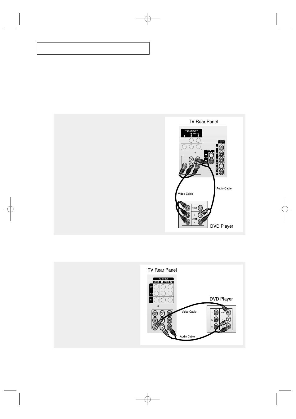 Connecting a dvd player | Samsung HCP4363WX-XAC User Manual | Page 5 / 8