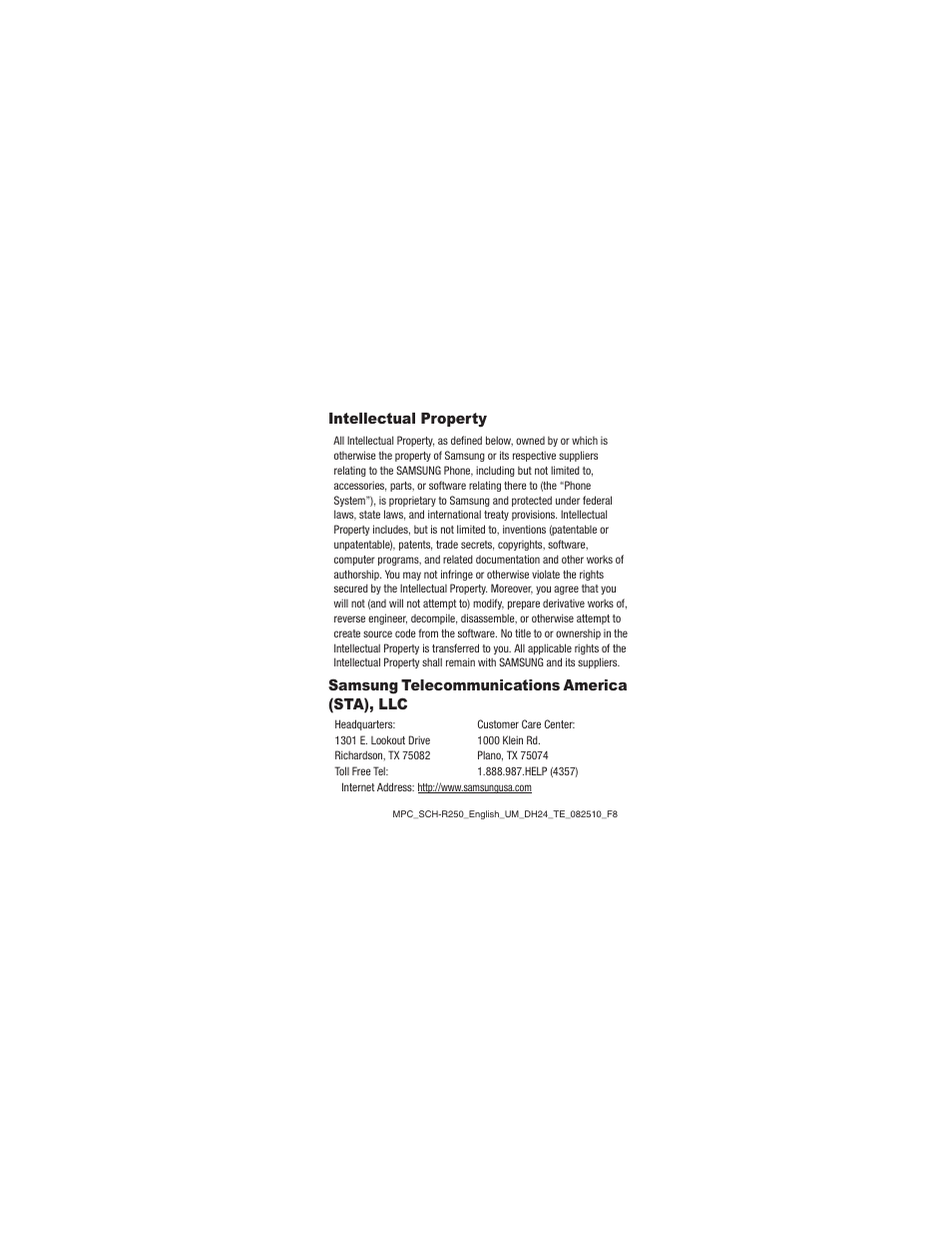 Samsung SCH-R250ZRAMTR User Manual | Page 2 / 201
