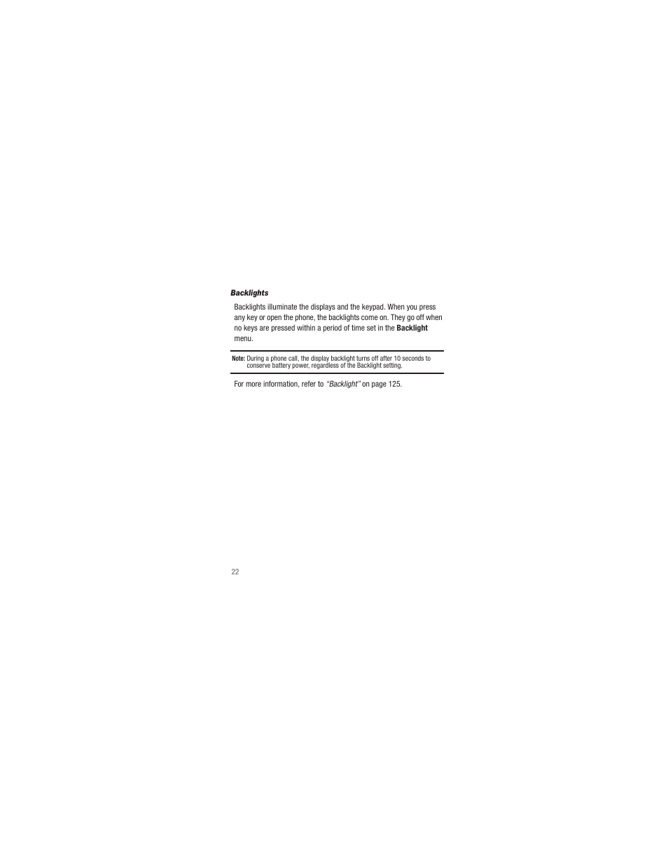 Backlights | Samsung SCH-R250ZRAMTR User Manual | Page 26 / 201