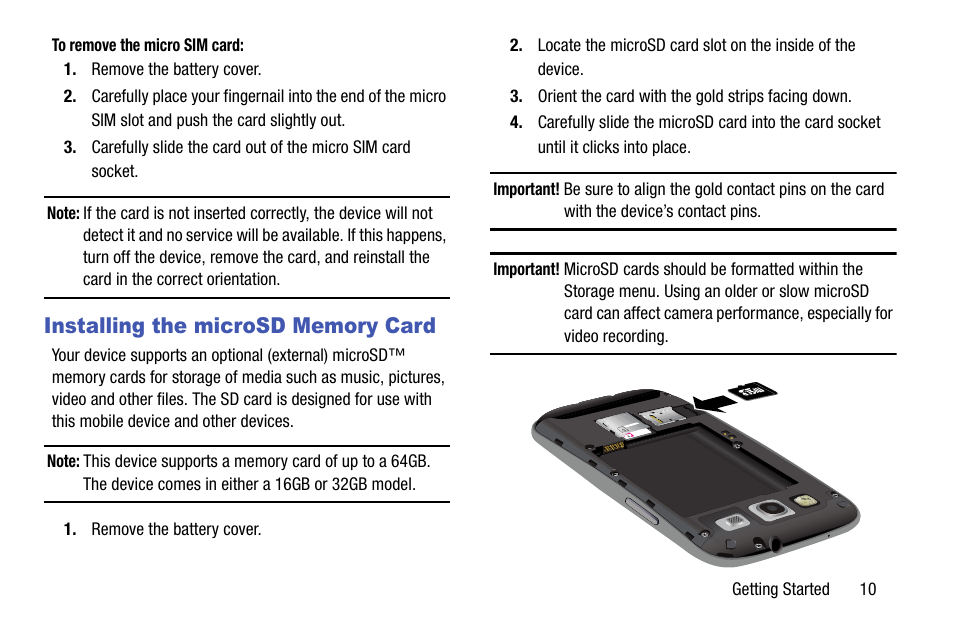 Installing the microsd memory card | Samsung SGH-T999ZAATMB User Manual | Page 17 / 351