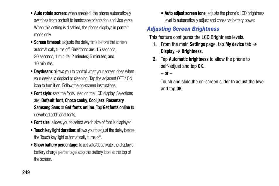 Samsung SGH-T999ZAATMB User Manual | Page 256 / 351