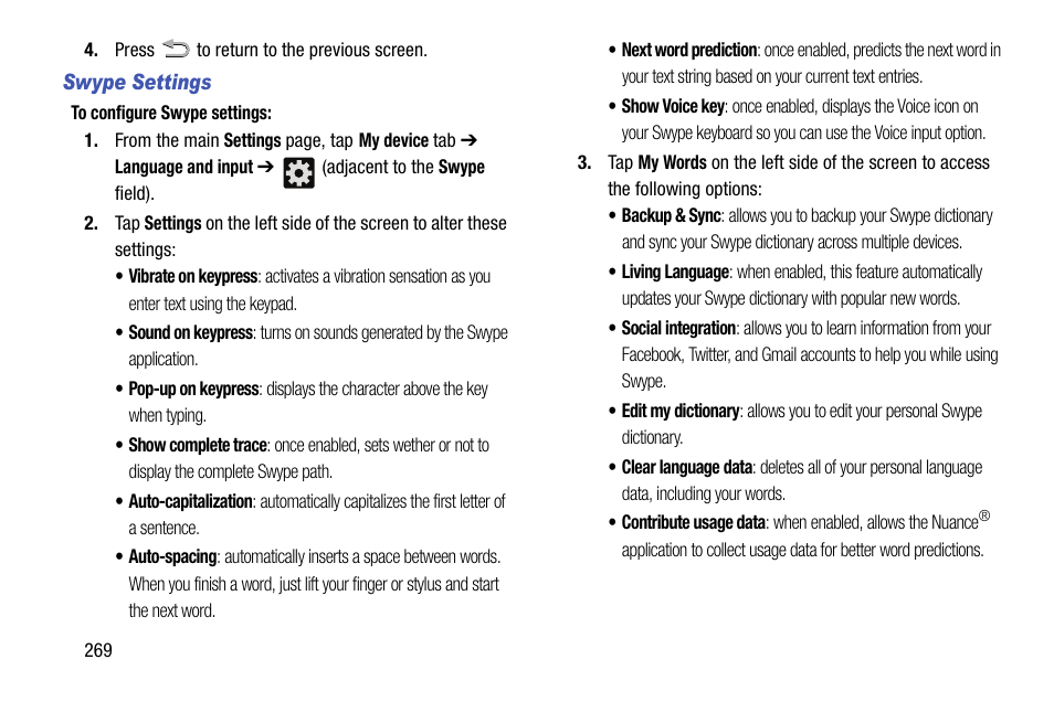 Samsung SGH-T999ZAATMB User Manual | Page 276 / 351