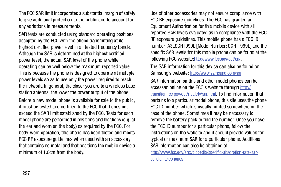 Samsung SGH-T999ZAATMB User Manual | Page 304 / 351