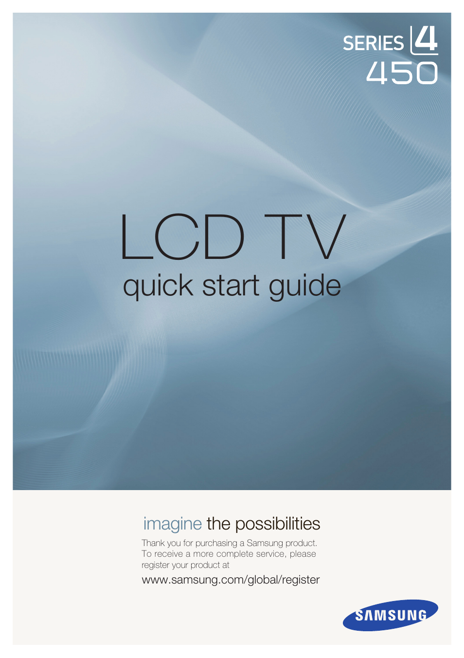 Samsung LN22A450C1XZP User Manual | 7 pages