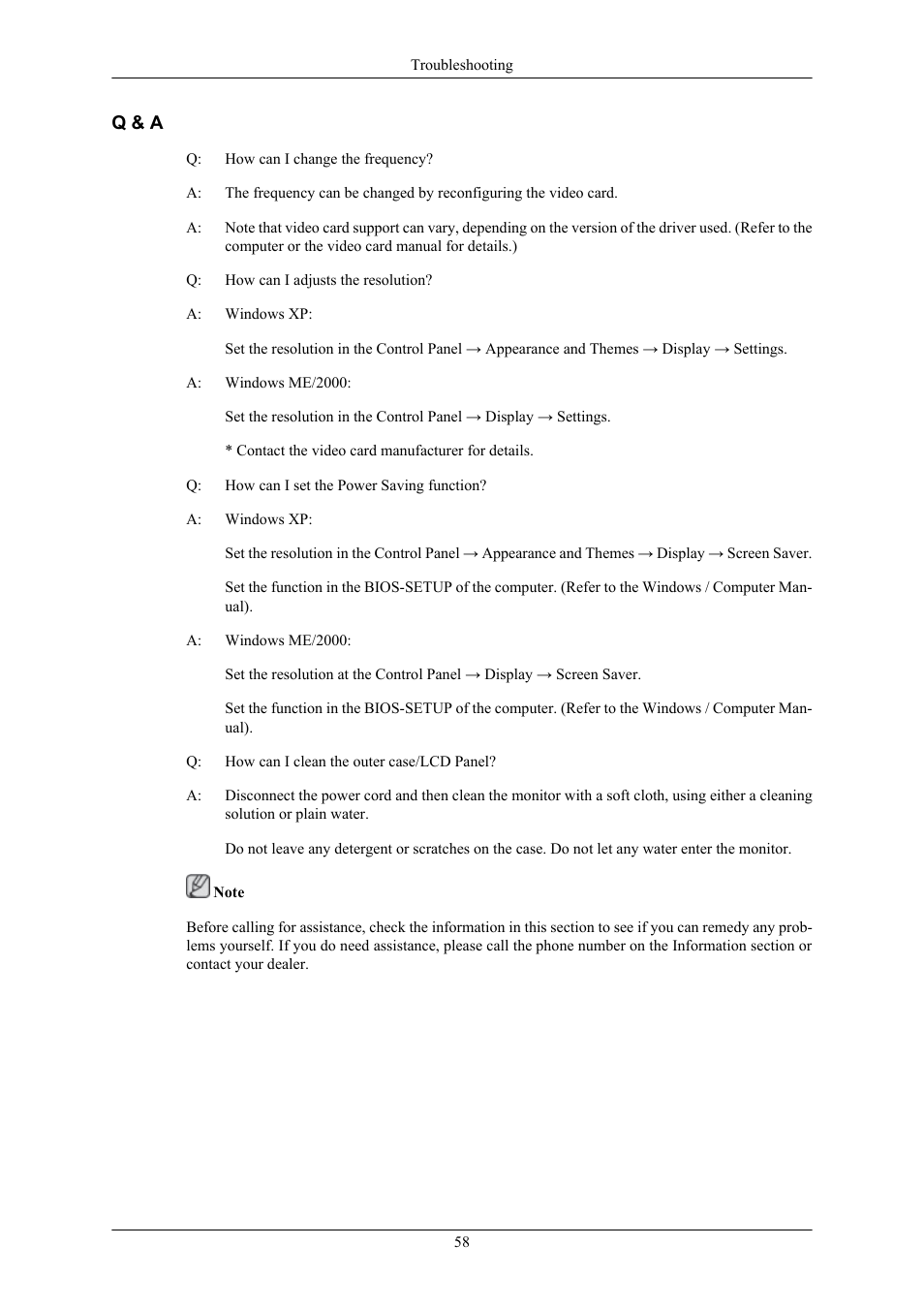 Q & a | Samsung LS22MYMRBQ-XAA User Manual | Page 18 / 18