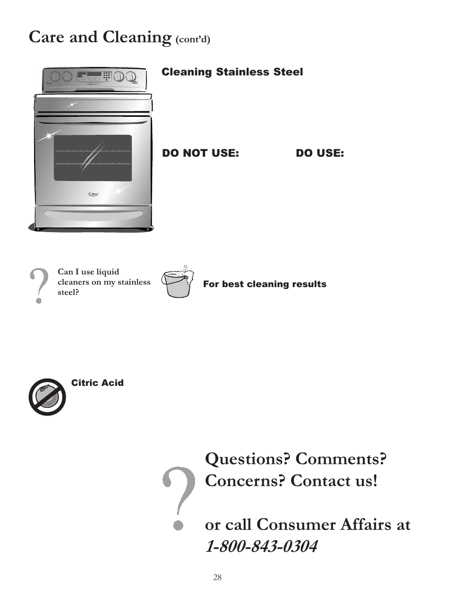 Amana Electric Smoothtop Range ACF4255A User Manual | Page 28 / 32