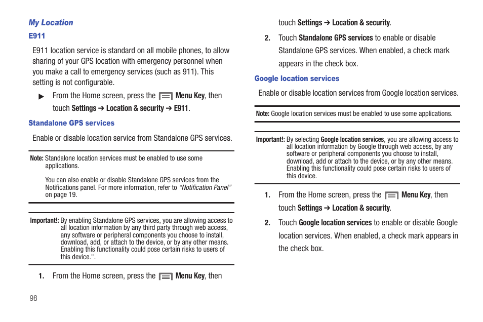 Samsung SCH-S720ZKATFN User Manual | Page 102 / 137