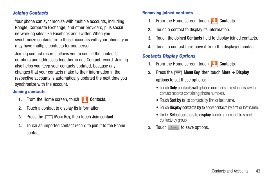 Samsung SCH-S720ZKATFN User Manual | Page 47 / 137