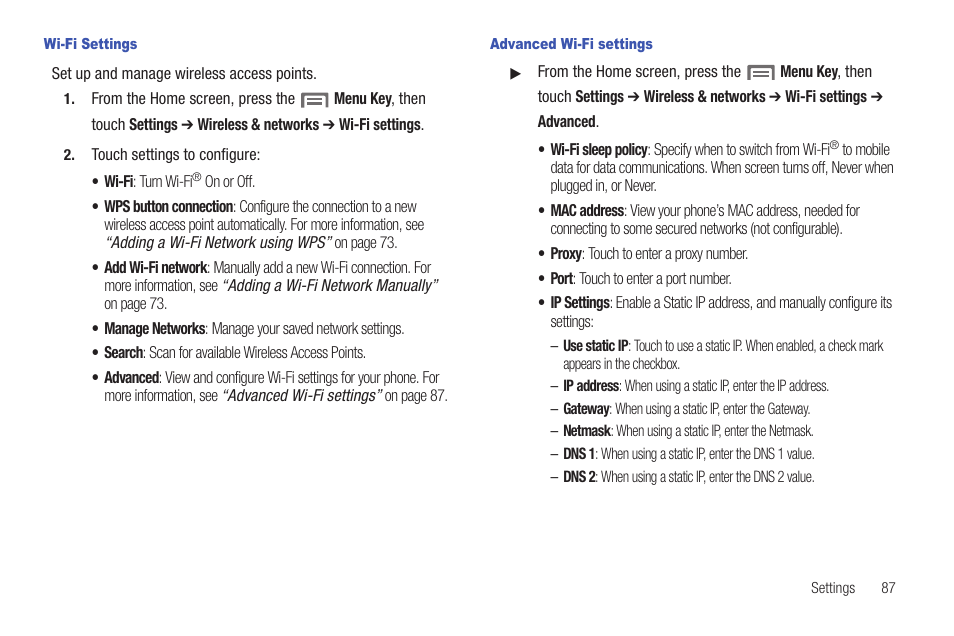 Samsung SCH-S720ZKATFN User Manual | Page 91 / 137